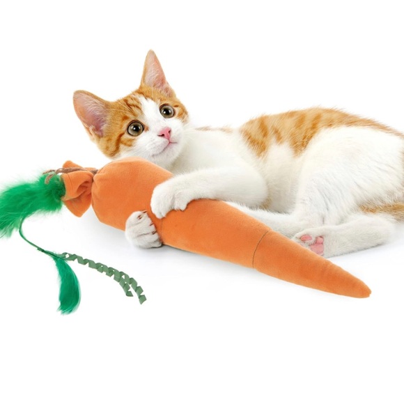 SmartyKat Kolossal Karrot Catnip Cat Toy - Picture 1 of 5